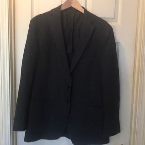 NWOT Mens sport coat by Jos A Bank 1905. Size 43 long. Black tweed